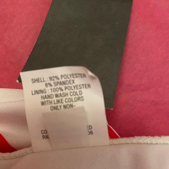 NWT red and white striped bikini bottom - Picture 5 of 5